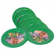 Themez Only Jungle Paper 7 Plate 10 Piece Pack